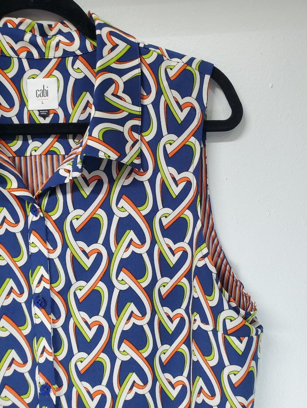 Office Siren Cabi Amour Link Shirt Dress #5370 Button Up Lined Medium Luxery - Picture 3 of 6
